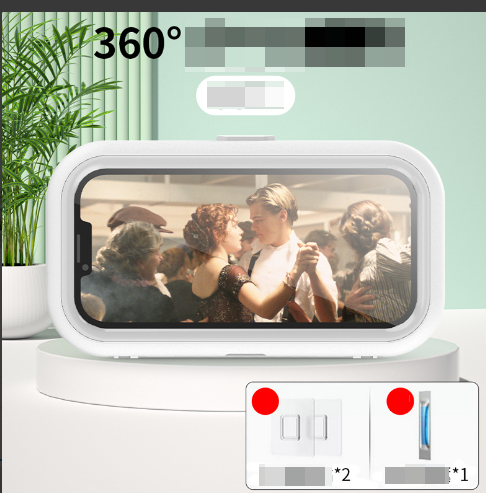 Waterproof Touchscreen Rotatable Phone Holder